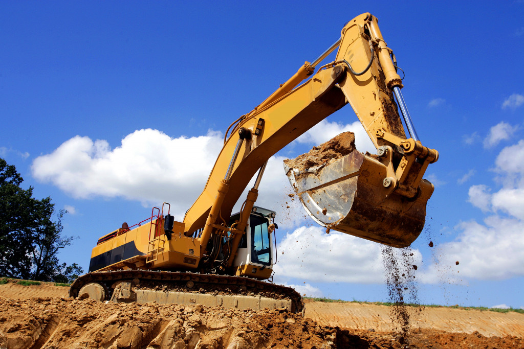 An image of an excavator